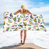 Colorful Bird Beach Towel, Soft Absorbent Quick Dry Microfiber for Seaside Pool Bathroom Camping Travel Yoga Gift