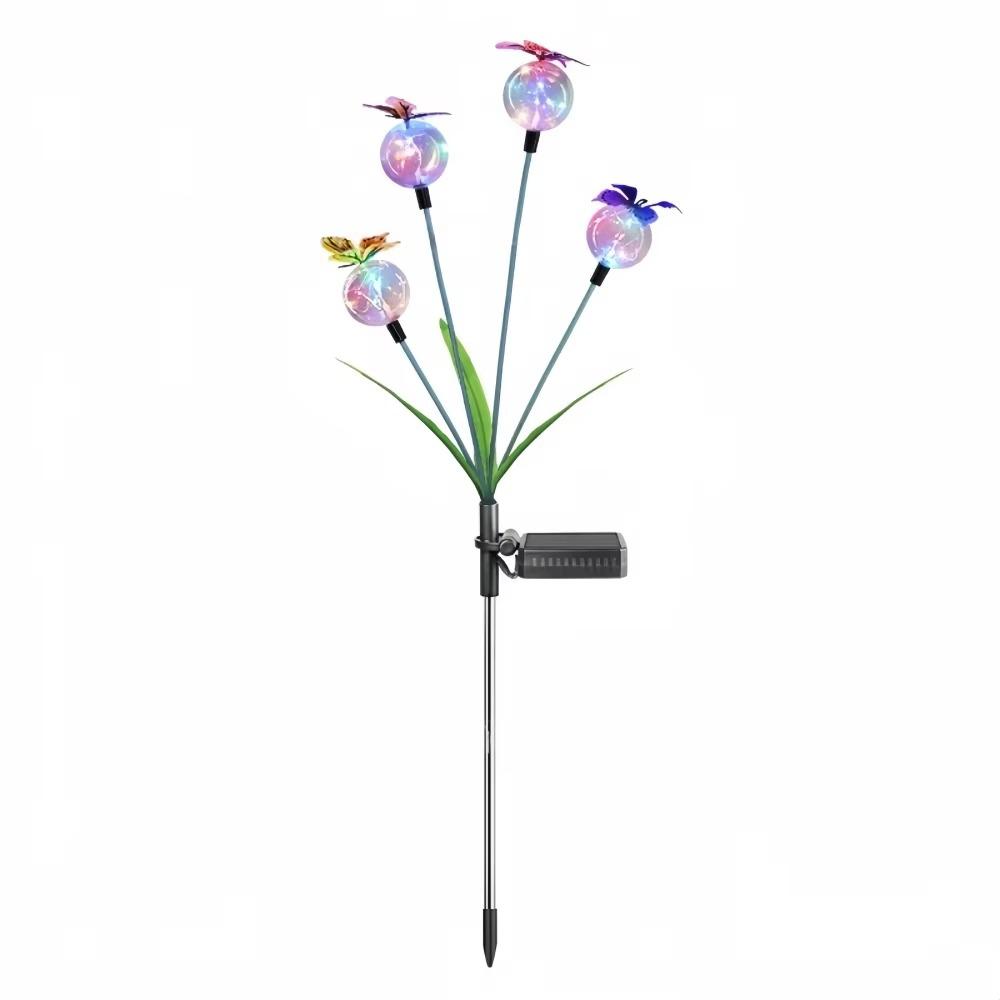 6/8 Head Butterfly Solar Garden Lights Waterproof Solar Landscape Lights  Lawn Lighting