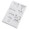 Nurse Uniform Silicone Mold Medical Equipment Fondant Molds Cake Decorating Tools Cupcake Topper Candy Resin Clay Chocolate Gumpaste Mold