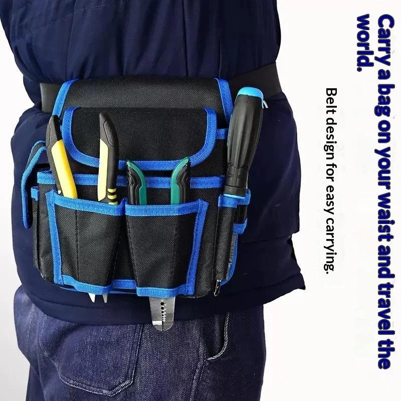 1 Stück Bohrer-Aufbewahrungstasche Einfache Werkzeugtasche zum Umhängen mit Gürtel Multifunktionale Tasche Hüfttasche für Elektriker Reparatur