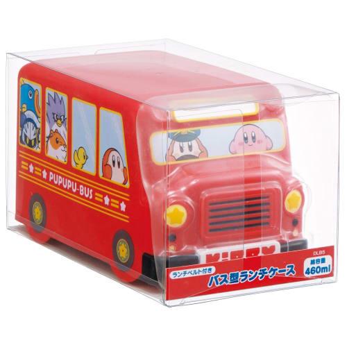 Skater Bus-Shaped Lunch Box, Two-Tier, Perfect for Kids, Kindergarten, Preschool, and Elementary School, Cute, Small, Kirby of the Stars, Nintendo, Bo
