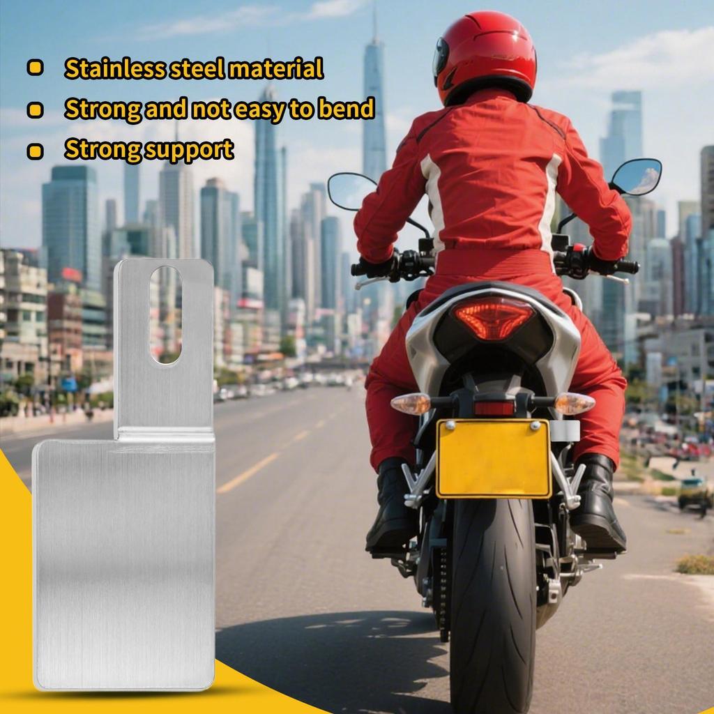 Motorcycle License Plate Mount License Plate Extension Bracket Stainless Steel Motorcycle Accessories Rear Sign Support For