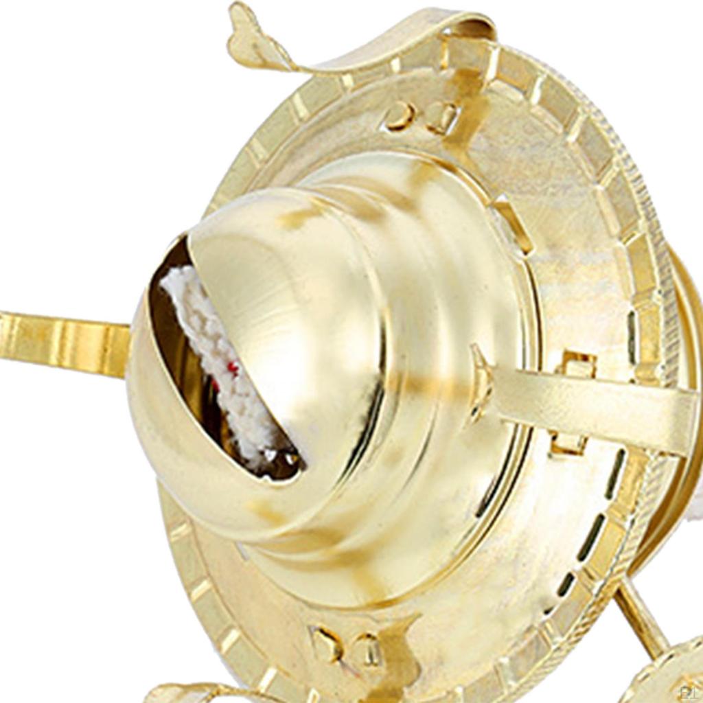 Część lampy naftowej do użytku wewnętrznego, wymienne lampy palnikowe, przezroczysta szklana latarnia, biurko