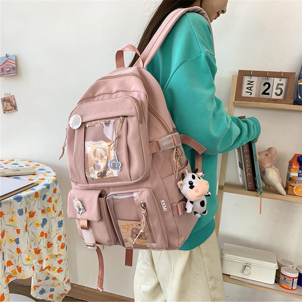 Comfortable Women Backpack For School And Travel - Large Capacity Nylon Junior High School Student School Backpack