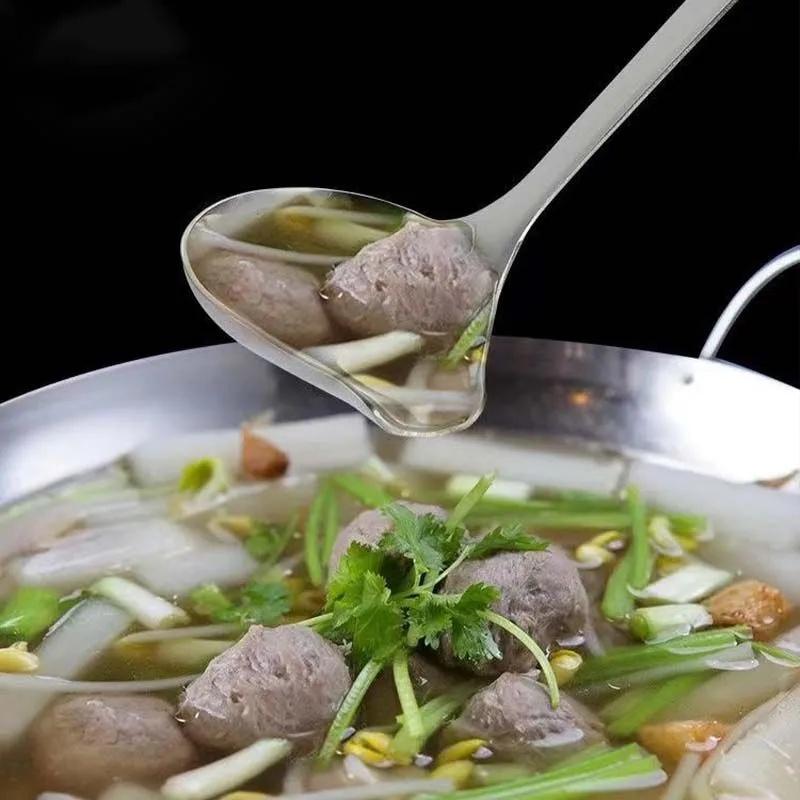 304 Stainless Steel Spoon , Hot Pot Cooking Spoon , Kitchen Oil Spoon , Creative Spoon , Spoon ,shaped Soup Ladle