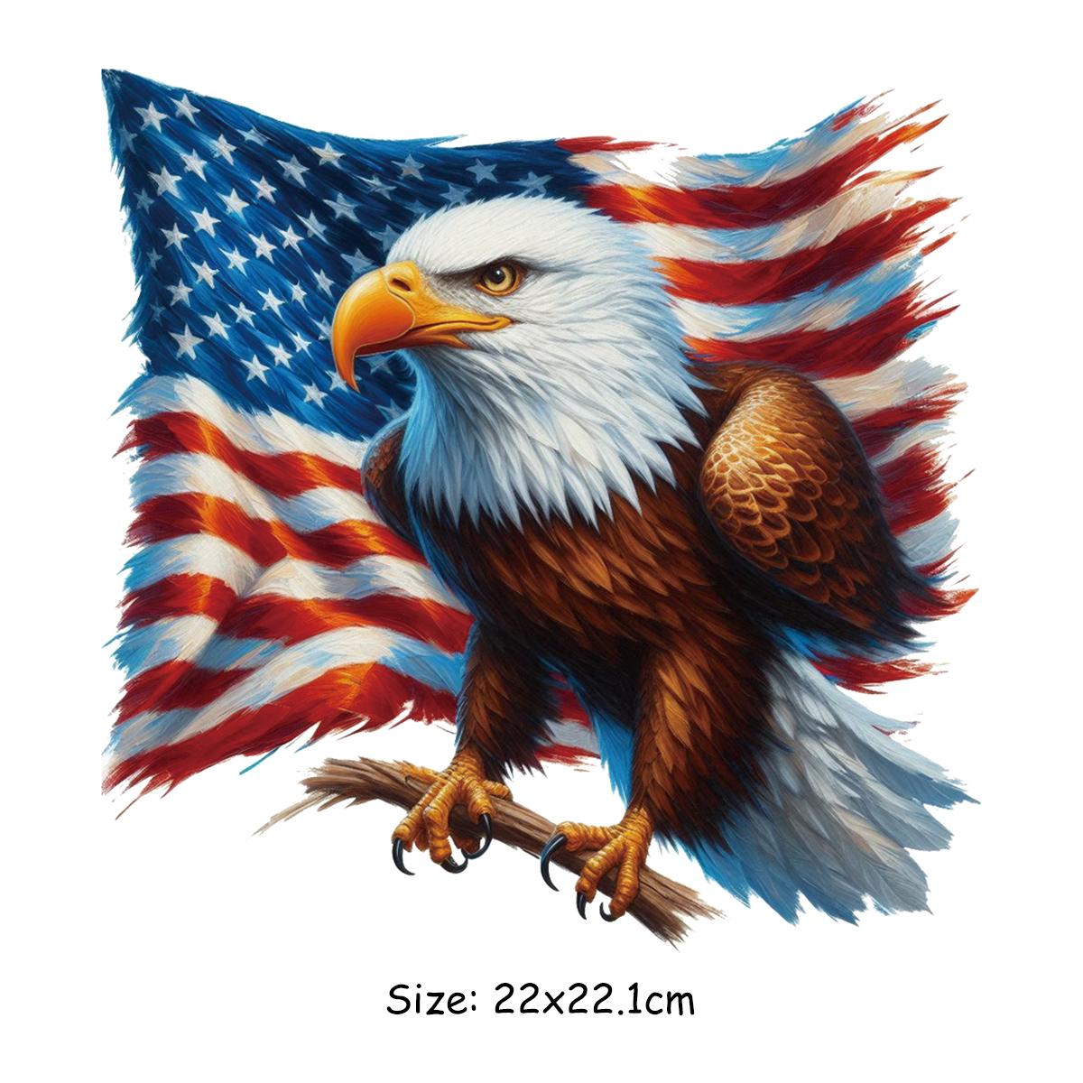 

Нашивки з візерунком орла на одязі A-Level Вінілові толстовки, які можна прати, Топи Термопресові наклейки своїми руками на мотоциклі Панк