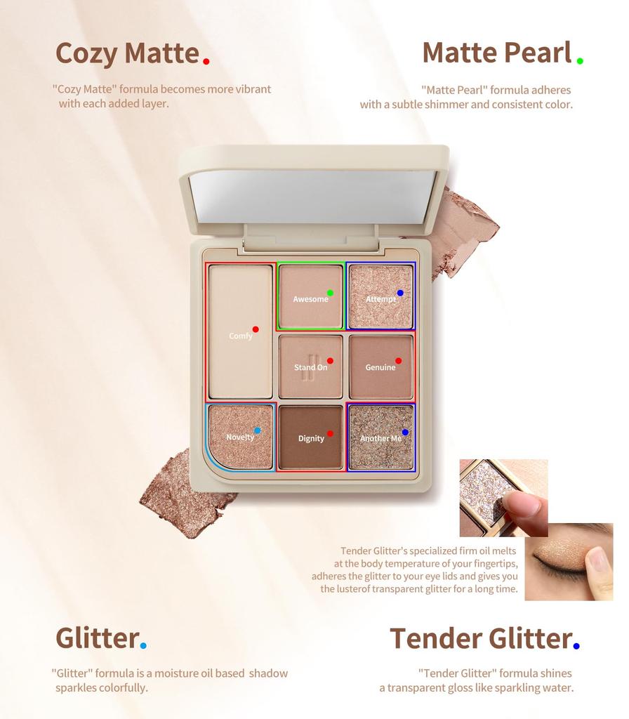 Dote On Mood Eye Palette Another Nude [Heart Percent] (04 Facets)