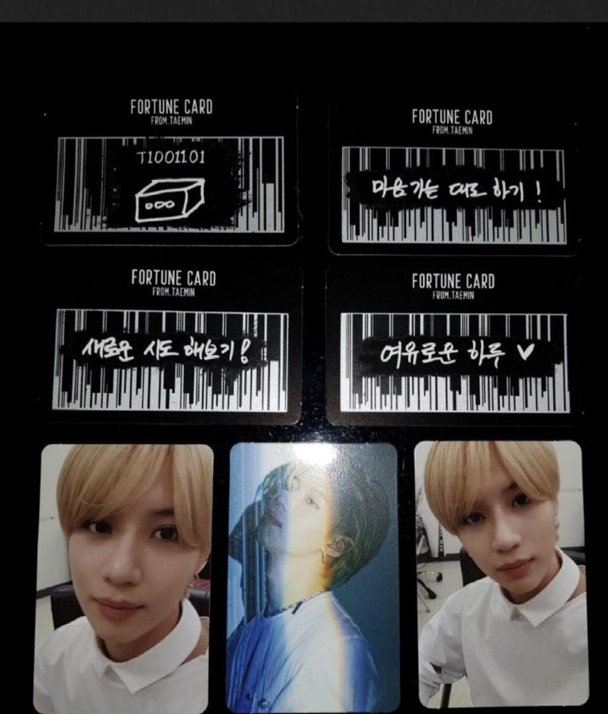 [USED] SHINee Taemin Korean Solo Concert Goods Fortune Card Rare