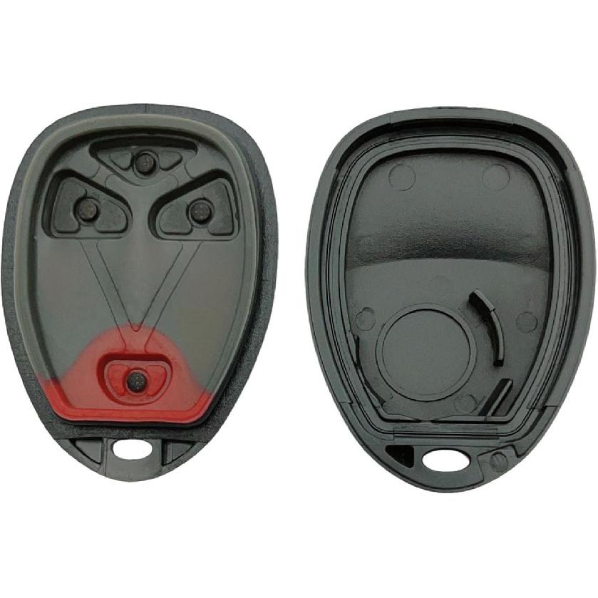 Replacement Key Fob Shell Case Fits for Chevy 2007-2014 Equinox Avalanche Silverado Escalade Tahoe Suburban GMC Yukon OUC60270, OUC60221 Keyless