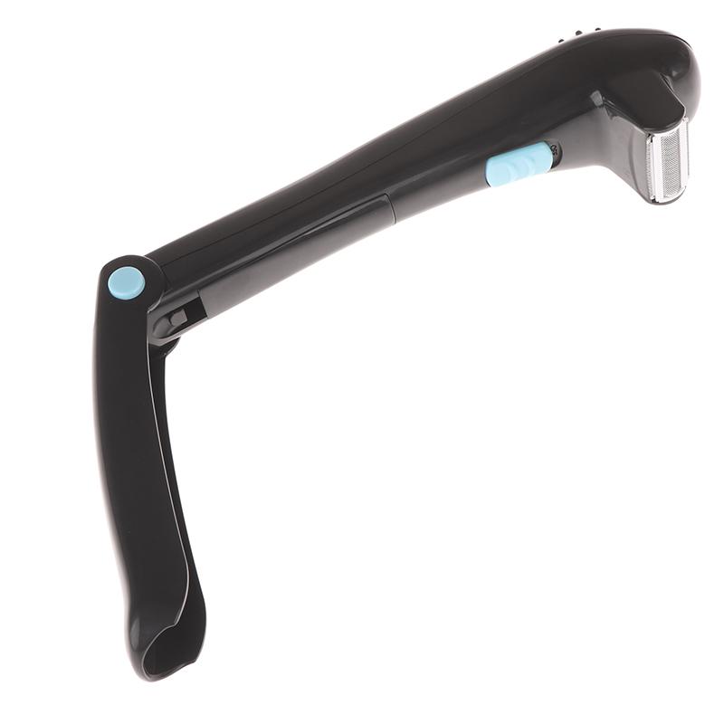 Men Shaving 180 Degrees Foldable Electric Back Hair Shaver Battery Manual Long Handle Hair Remover