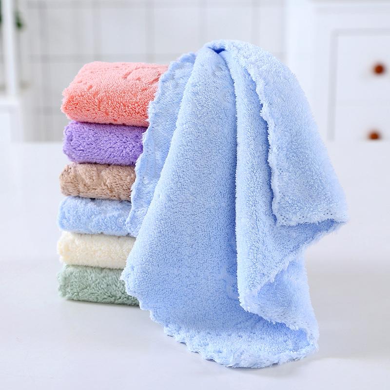 Set da 5 pezzi di morbidi asciugamani viso in pile corallo assorbenti - Asciugamani da bagno ad asciugatura rapida - Design carino e divertente