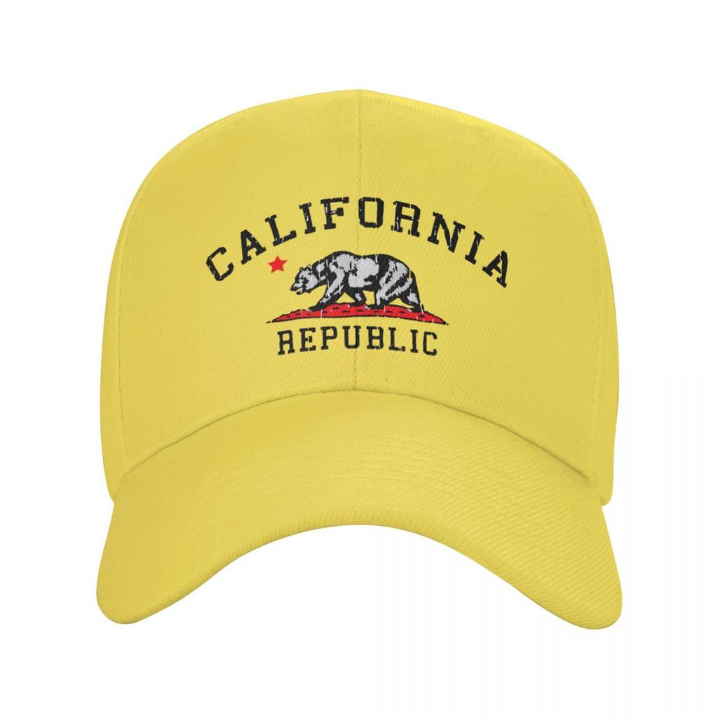 Klassische Baseballkappe mit kalifornischer Republikflagge, für Damen, Unisex, atmungsaktiv, Papa-Mütze, Outdoor-Snapback-Mütze, Trucker-Cap, Jagd-Jagdkappe