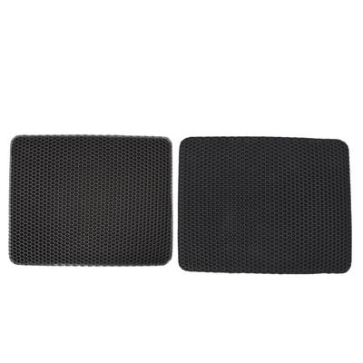 Cat Litter Mat EVA Anti Slip Double Layer Scatter Control Cat Litter Trapping Pad for Cat Litter Box
