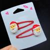 Beliebte Weihnachts-Haarspange Rutschfest Starker Clip Weihnachtsmotiv-Designs Für Frauen und Kinder Alltags-Haarschmuck 1 Paar