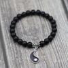 Valentine's Day Present Magentic Couple Bracelet Tai Chi Gossip Braclet Heart Magnet Lover Braslet Black White Beaded Brazalete