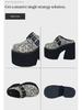 Women's Outdoor Platform Waterproof Slip-Ons - 11CM Heel, Large Size 2025 Summer Collection
