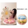 Flower Shaped Pillow Elastic 3 Colors Available 6/8 Petals PP Cotton Filling Supportive Throw Pillow for Bedroom Living Room Office