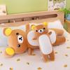 Rilakkuma Lumbar Support Backrest Cushion - Perfect for Sofa, Office Chair & Dorm Room.