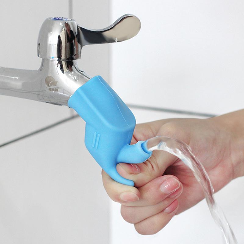 Extensão Elástica de Silicone para Torneira de Água Pia Dispositivo de Lavagem para Crianças Torneira de Pia