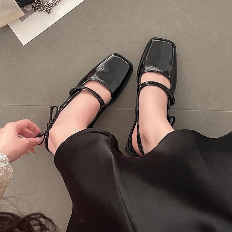 French niche silver Mary Jane bag head sandals fairy shoes 2025 summer new small leather shoes single shoes women's shoes