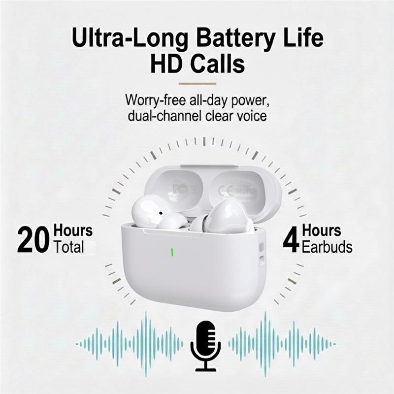 Cuffie Wireless a Cancellazione Attiva del Rumore con Suono Immersivo Latenza Ultra-Bassa Ricarica Wireless Senza Sforzo per Palestra Corsa