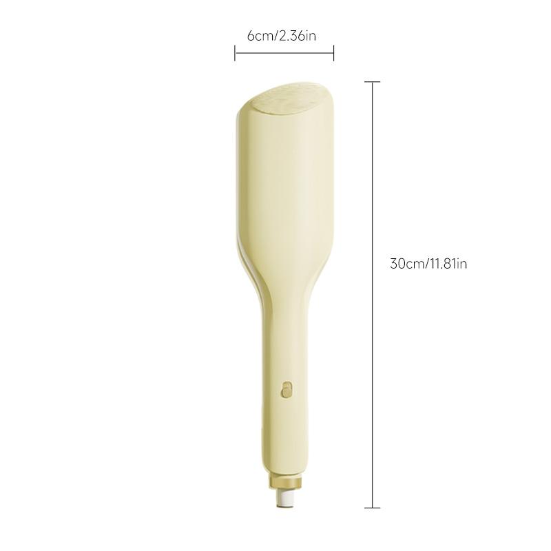 

32 мм Щипцы для завивки волос с отрицательными ионами Пляжные волны Завивочная палочка Защита от ожогов Плойка для длинных волос Глубокая волна Инструмент для завивки волос US жёлтый