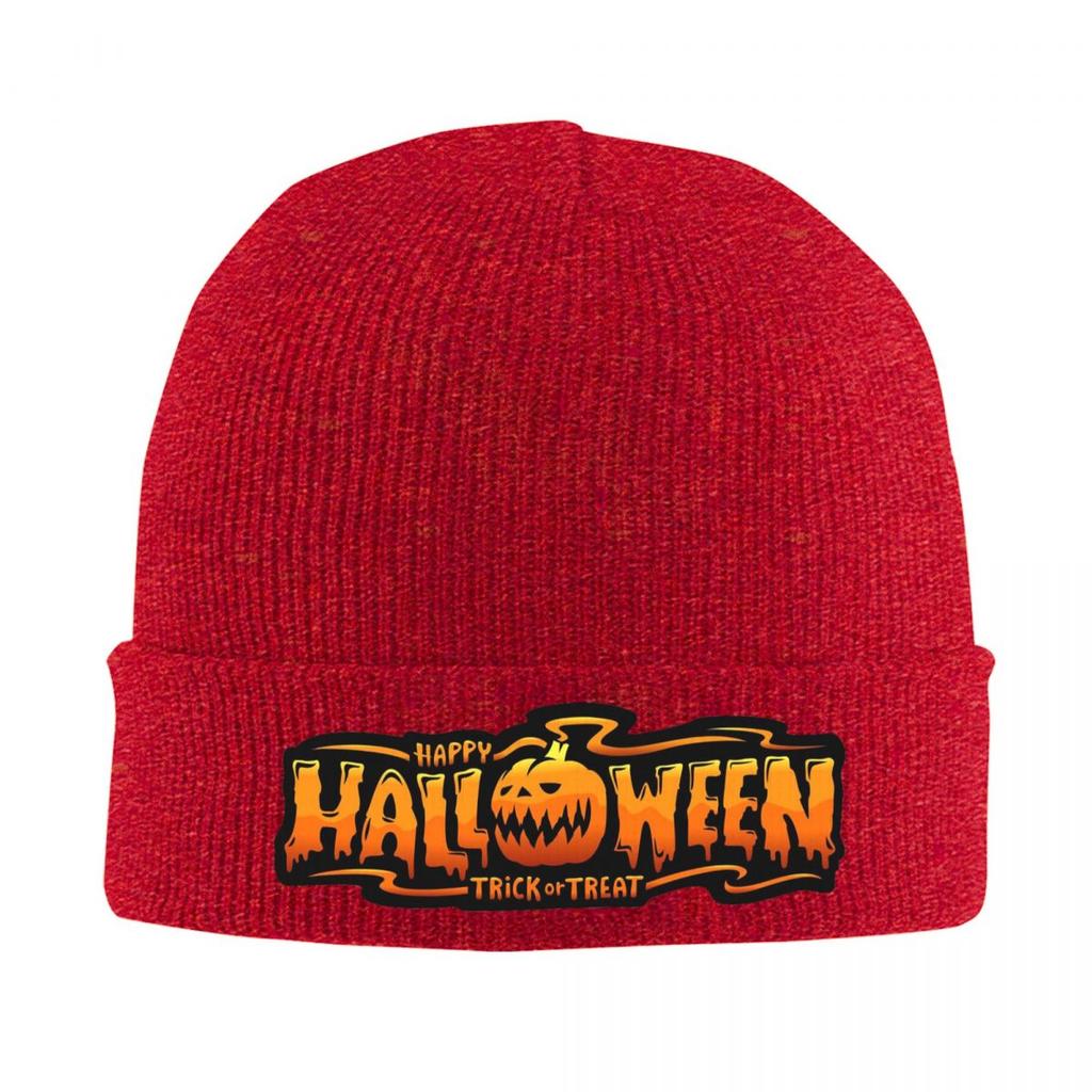 Happy Halloween Warme Strickmütze Winter Strickmütze Mütze Skullies Beanies Hip Hop Kappen für Unisex