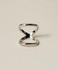 Novice Tokyo Double Line Pinky Ring / Silver