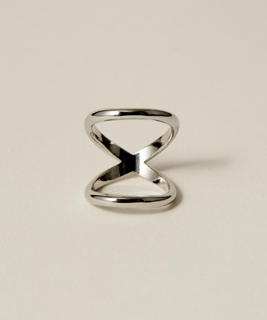Novice Tokyo Double Line Pinky Ring / Silver