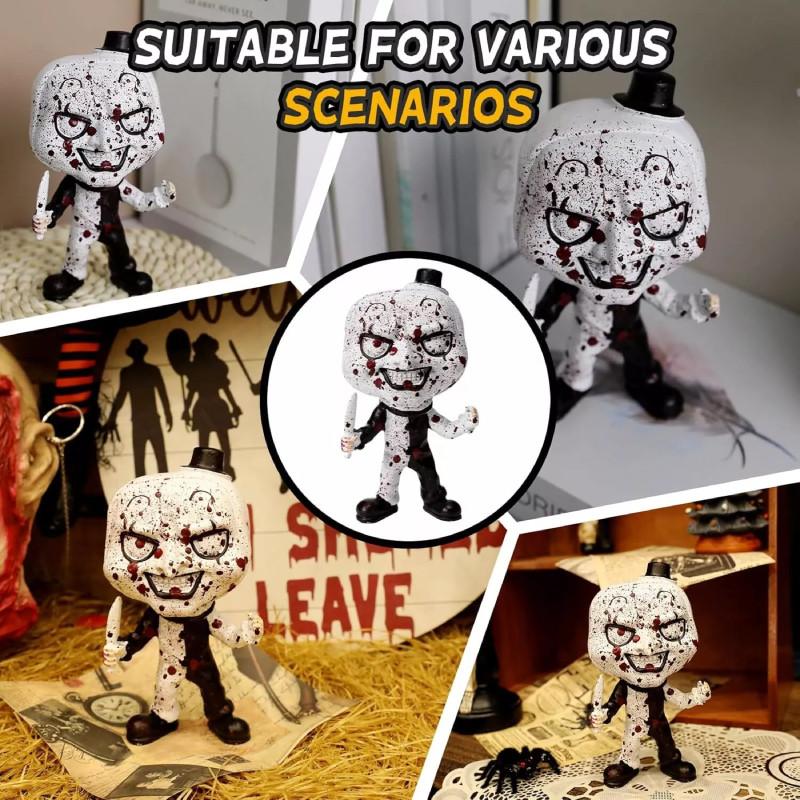Terrifier Statue Halloween Art The Clown Horror Figure Scary Sculpture Killer