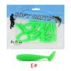 Outdoor Fishing Fluctuation T-tail Soft Bait (4cm/1.4g) 20 Pieces of Lures