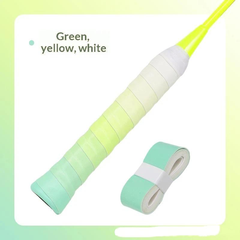 Non-slip Gradient Color Sport Racket Overgrip Sweat Absorbent Durable Grip Tape for Tennis Badminton Training