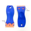 Plastic Razor Scraper Tool with 10 Replacement Blades | Scratch-Free Multi-Purpose Adhesive Remover for Hair Extensions, Phone Screen Repair, Window T