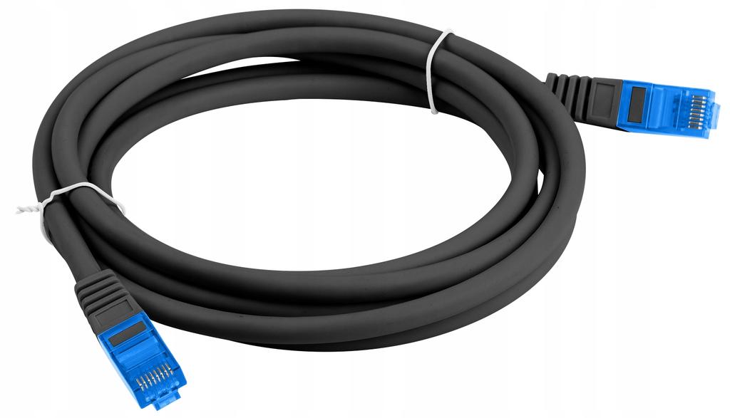 Patchcord Lanberg /FTP cat.6A 0.25m LSZH CCA Fluke Passed Black