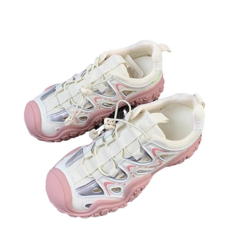 Fashion outdoor hollow summer hiking shoes new ugly cute versatile shoes running sports casual shoes women