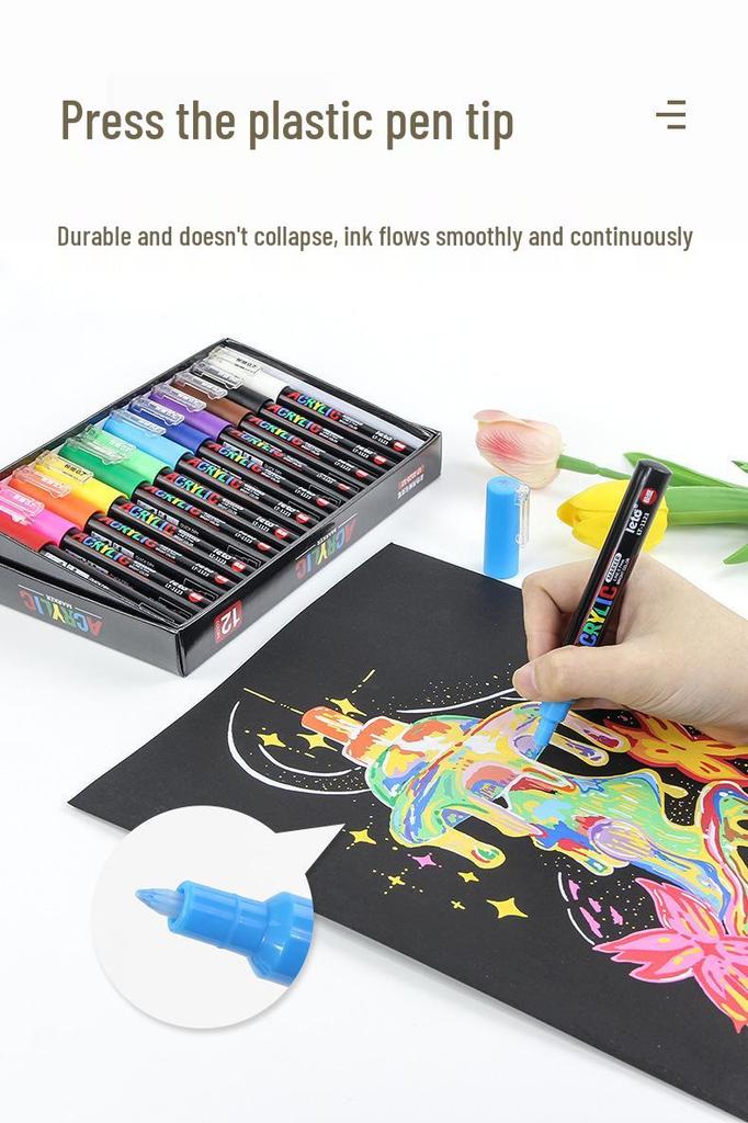 Acrylmarker Stift, UNI Mitsubishi POSCA-Stil, Wasserbasiert für Kunst, Hervorheben, Zeichnen, Anime & Handbemalung