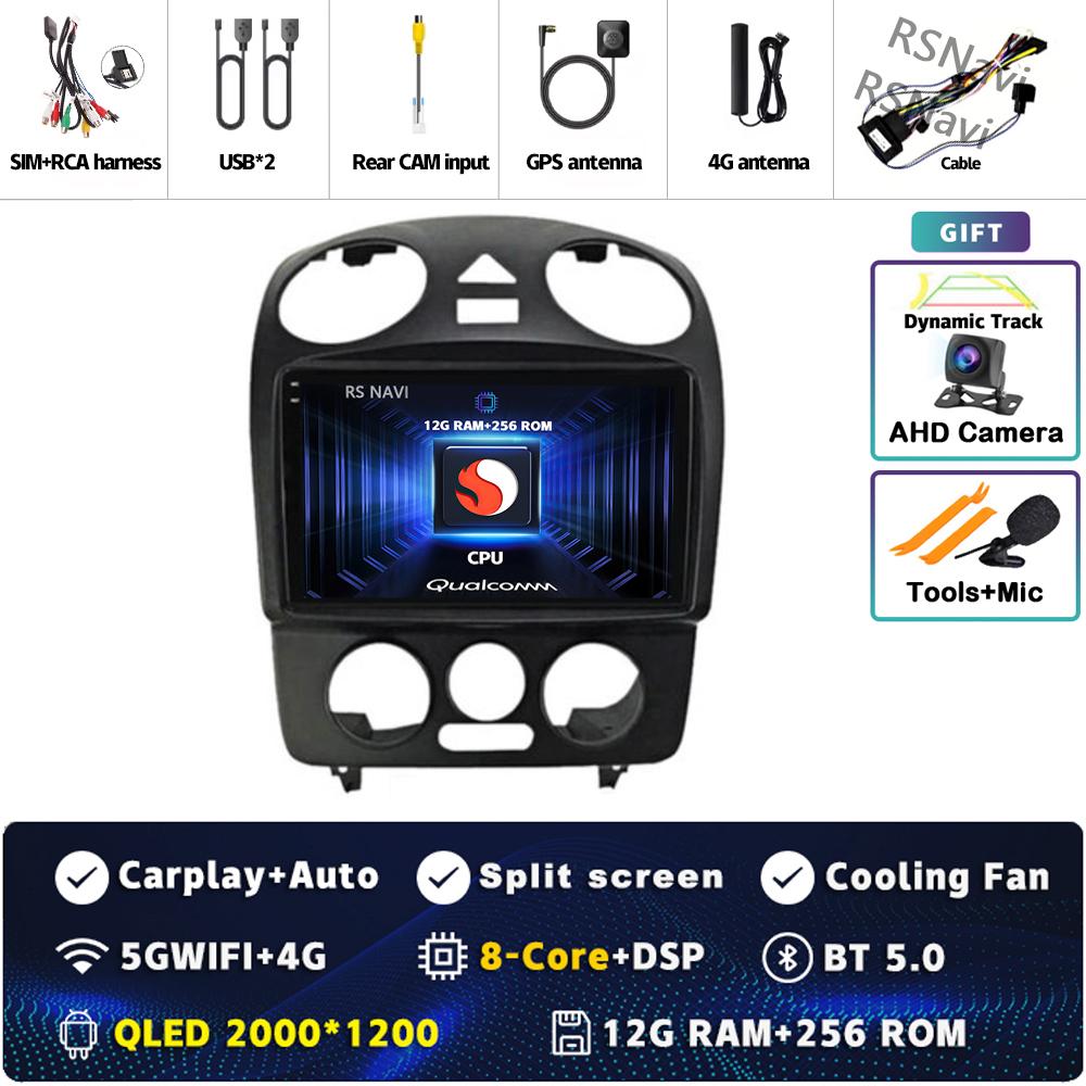 Android 14 Carplay Auto For VW Volkswagen Beetle 2000 2001 - 2012 Car Radio 4G WIFI Player Multimedia Srereo Navigation Video BT