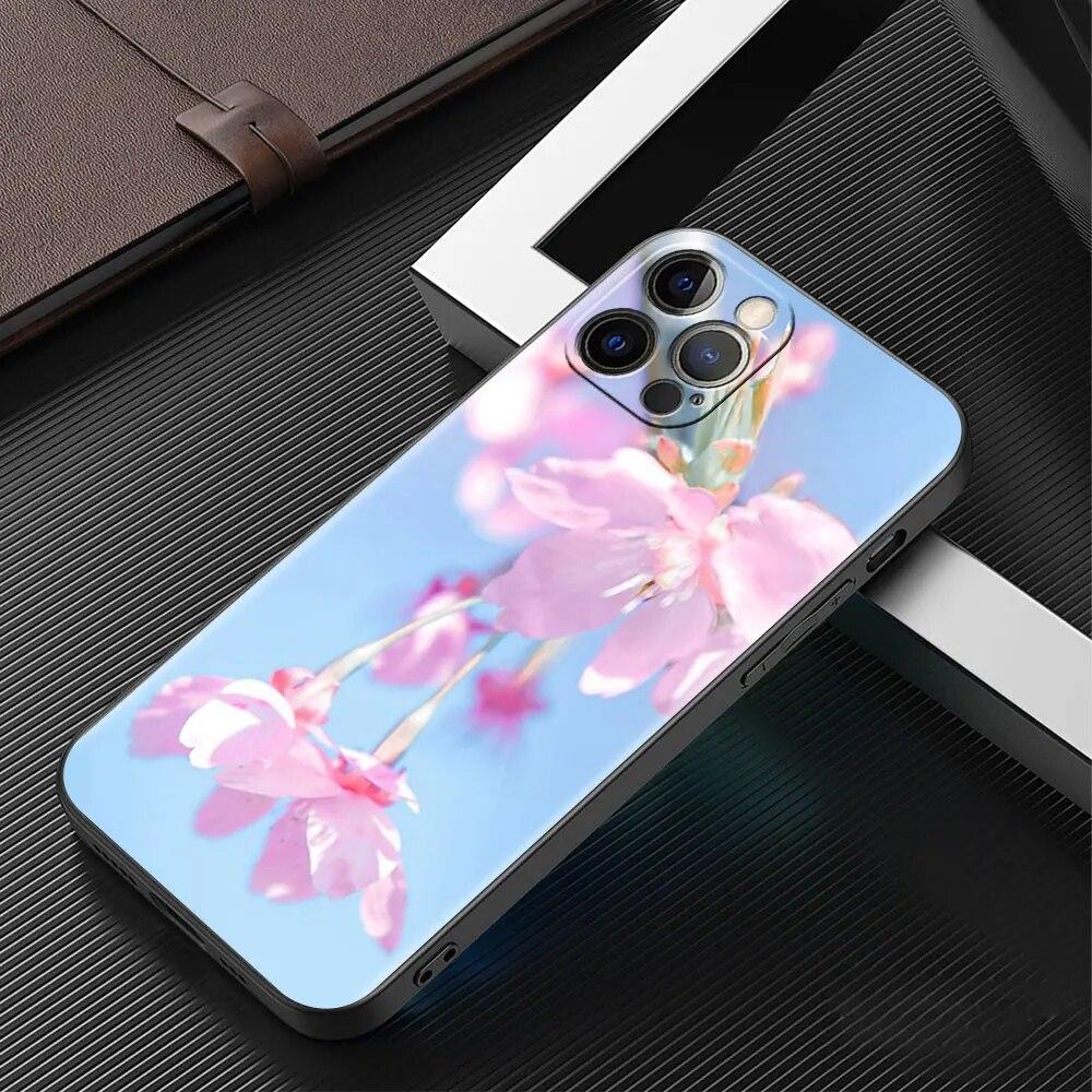 Kirschblüten Handyhülle für iPhone Samsung Galaxy Redmi Xiaomi Oppo OnePlus Note SA 7 8 9 10 11 12 13 14 20 21 22 23 53 54 Pro Max Plus Ultra