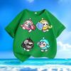 Children's Fashionable Egg-shaped Party T-shirt, Summer Casual Top for Boys and Girls
