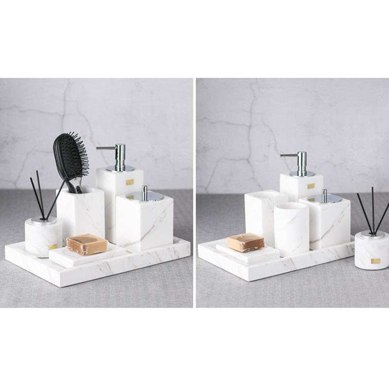 Silicone Aromatherapy Tray Bathroom Vanity Storage Marble Storage Silicone Ornament