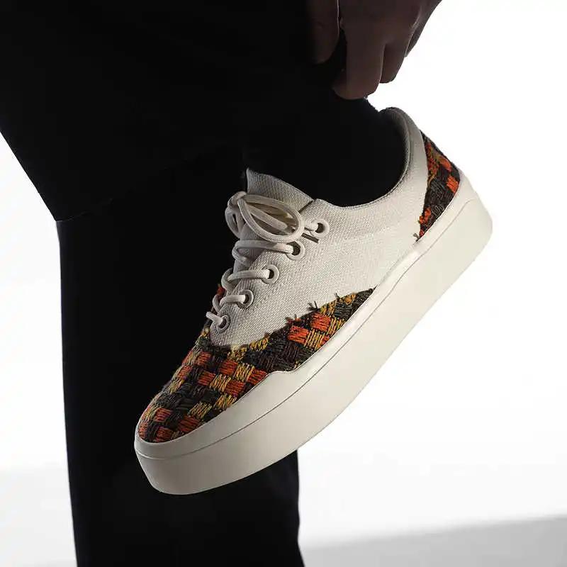 Fashion Height Increasing Perforated Mans Sneakers Wholesale Casual Tecnologia Shoes 52 Sport Lofers Street Basket Special Offers