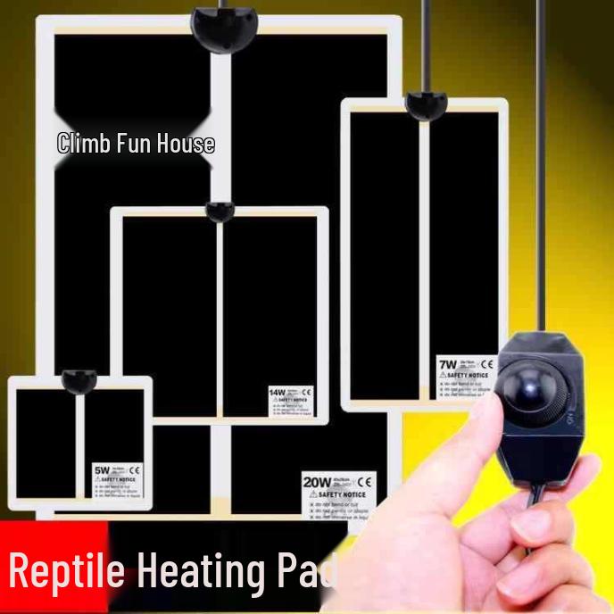 Reptile Heating Pad with Temperature Control for Turtles, Lizards, Fish Tanks, Frogs, Geckos, and Bettas.