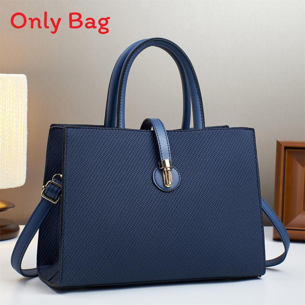 Pu Tote Bag For Women With Stitching Detail And Zipper Closure For Daily Use