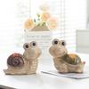 Jingdezhen Ceramic Turtle Snail Ornament, Creative Home Living Room TV Cabinet Fish Tank Decoration Landscaping Decoration