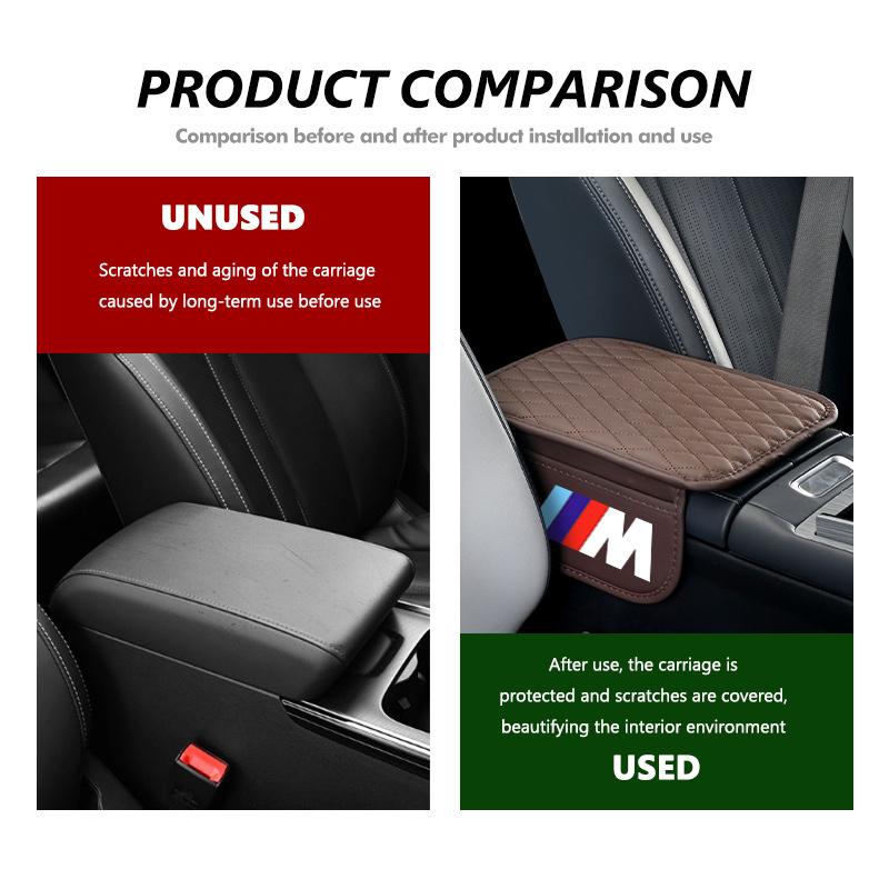 Car Arm Rest Cover With Storage Bag Center Console Elbow Cushion For BMW M Performance Alpina M3 M5 M6 X1 X3 X4 X5 G20 C3