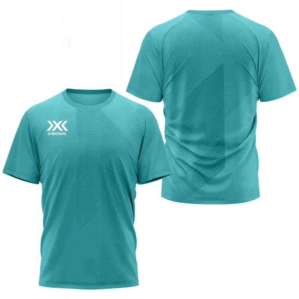 Popular Fitness Running T-shirt Men's Summer Quick Drying Breathable Short Sleeved Round Neck Top Outdoor Casual Sports Pullover