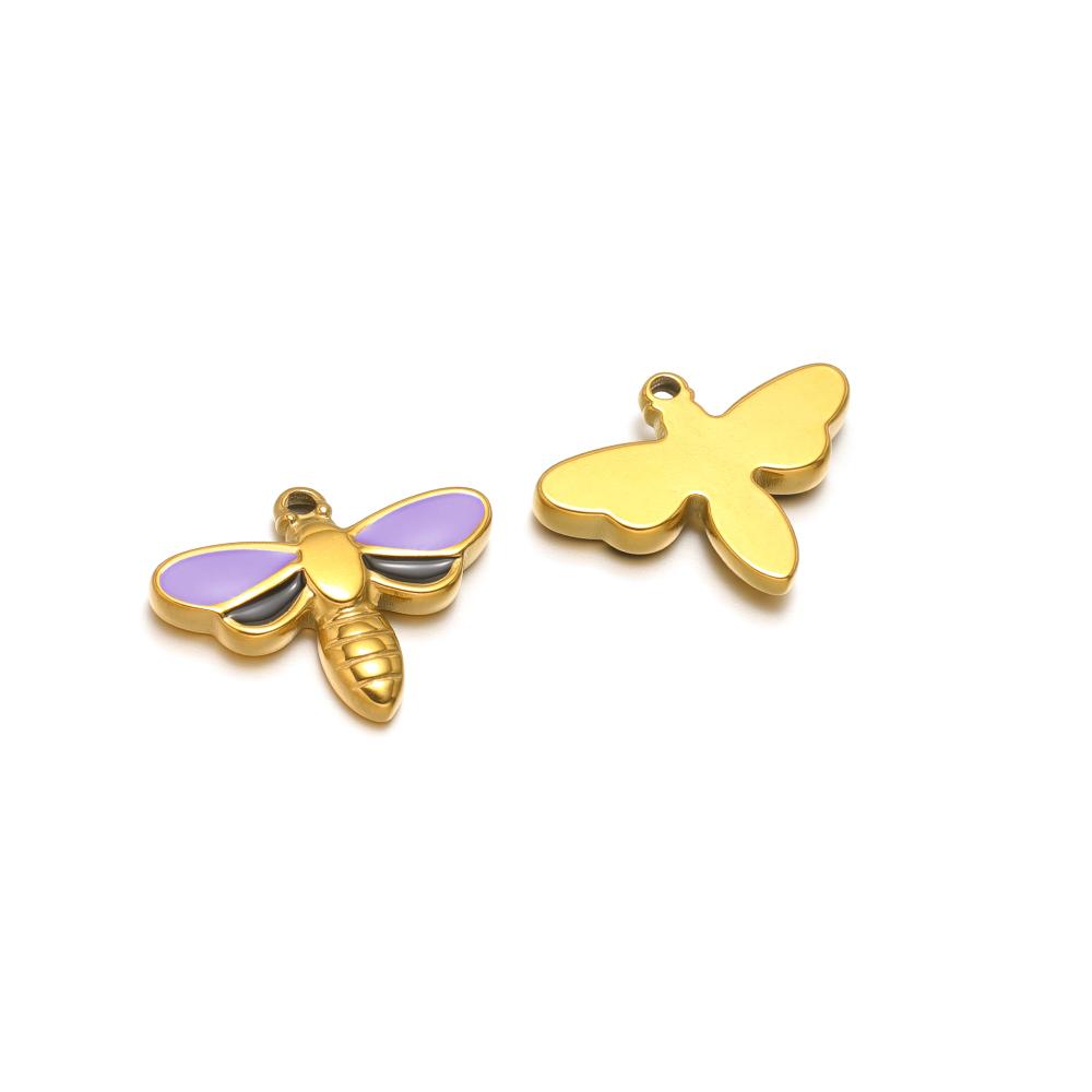 5pcs Stainless Steel Enamel Tortoise Gold Charms Exquisite Turtle Pendant DIY Jewelry Necklace Findings Bracelet Earrings Making