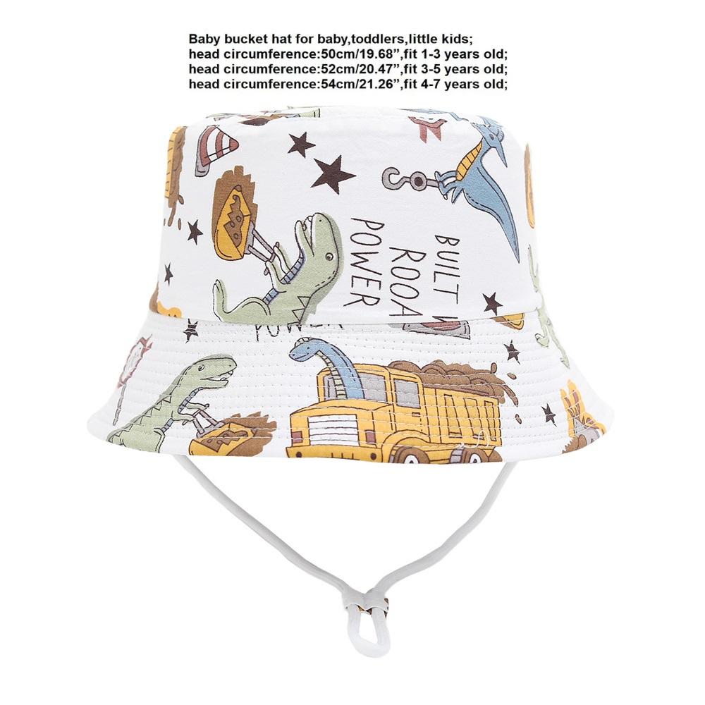New Panama Summer Baby Sun Hat for Girls and Boys Cartoon Beach Sun Cap Fisherman's Hat for Kids Autumn Outdoor Baby Bucket Hat