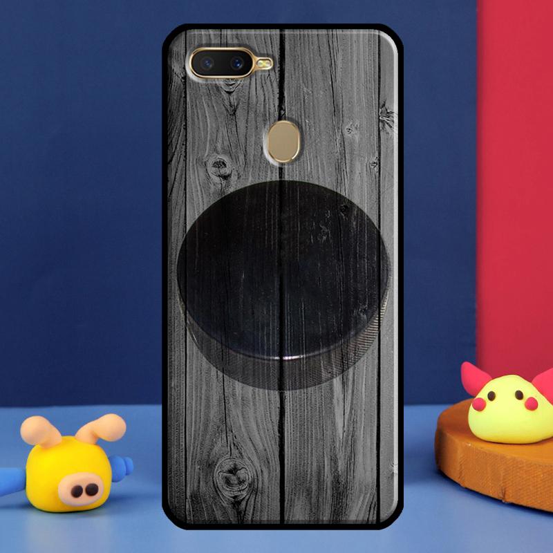 Ice Hockey Sport Case For Oppo A16 A76 A96 A58 A78 A98 A5 A9 A91 A15 A17 A77 A52 A72 A74 A94 A54S A57S Cover