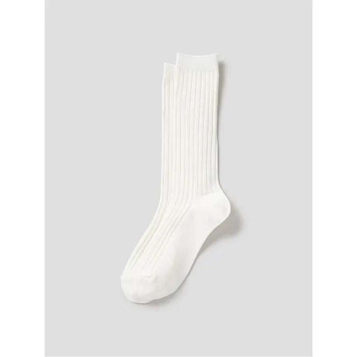[8 Seconds] Ribbed Loose Long Socks Ivory (3561KTAMP0)